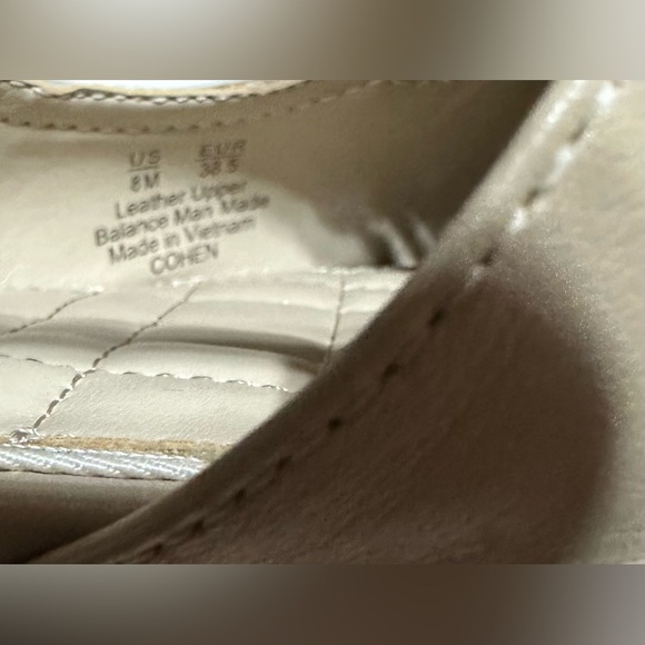 Sam Edelman Beige Leather Slingback  pointed toe Flats women Us size 8 - Picture 8 of 8